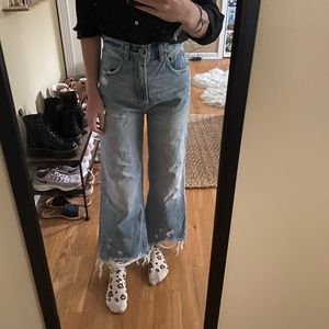 Abercrombie wide leg jeans